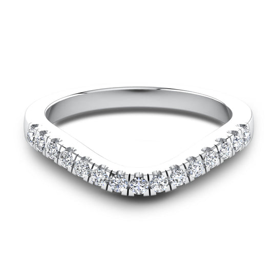 CWB-A    Fifteen Stone Contour Band 1/3 CT T.D.W