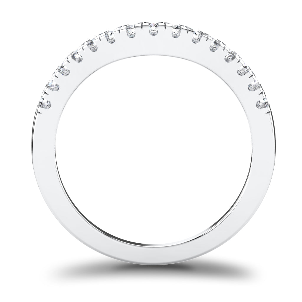 CWB-A    Fifteen Stone Contour Band 1/3 CT T.D.W