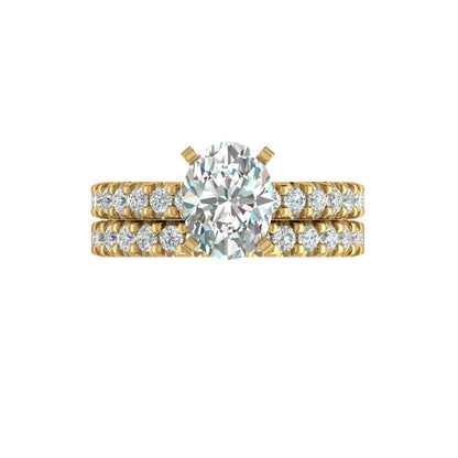 LE131-2.0 Petite Pavé 3/8 Carat Engagement Ring