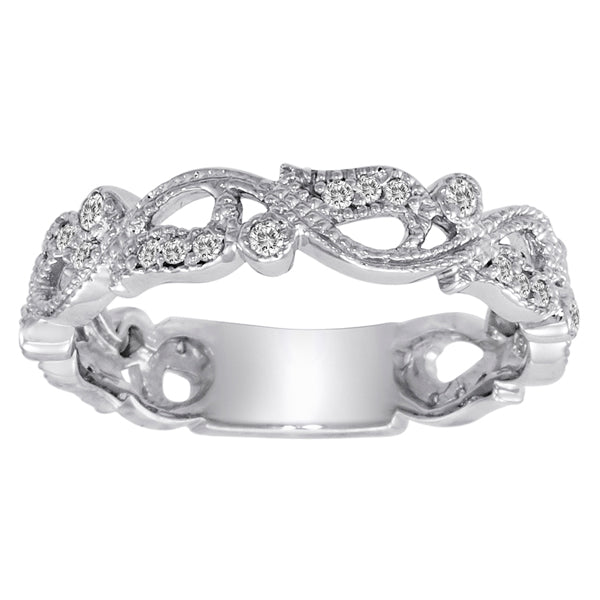 FLORAL # 11 .20 Carat Diamond Floral Band