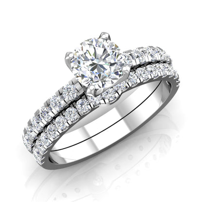 LE337 Round Engagement Ring 3/8  Carat TDW