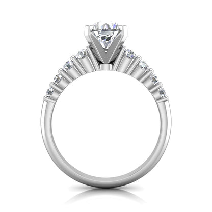 LE347 Round Engagement Ring 3/8  Carat TDW